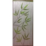 Rideau de porte sticks bambou motif feuilles de? Rideau de porte sticks bambou motif feuilles de?