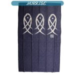 Rideau de porte de style japonais s�parateur de pi�ce imprim� poisson avec milieu s�parable pour cuisine ...