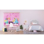 Rideaux - disney - princesses - 2 pices - 90x160 cm - tamisant - lavable en machine