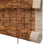 Rideau en roseau naturel stores � rouleau en bambou carbonis� d�coratif vintage volets de levage stores ...