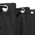 Rideau sudine thermique doubl polaire noir - 140x240cm prt a poser atout ciel