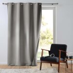 Rideau tamisant 135 x 260 cm isolant thermique micropolar gris Rideau tamisant 135 x 260 cm isolant thermique micropolar gris