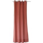 Rideau coloré en pur coton 8 ?illets brique 135x240 cm Rideau coloré en pur coton 8 ?illets brique 135x240 cm