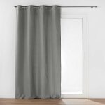 Rideau tamisant 135 x 260 cm isolant thermique micropolar gris Rideau tamisant 135 x 260 cm isolant thermique micropolar gris