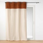Rideau tamisant - douceur dinterieur - tessa - 140x240 cm - camel - contemporain