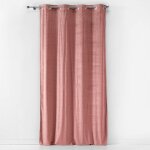 Rideau tamisant a oeillets 140 x 240 cm velours imprim or bellagold rose