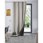 Rideau thermique aspect velours galena - taille: 140x260cm - coloris: gris