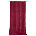 Rideau thermique en velours doublé polaire rouge foncé 140x260 cm Rideau thermique en velours doublé polaire rouge foncé 140x260 cm