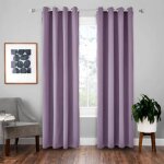 Rideau - tissu de haute pr�cision avec soie simul�e - 145 * 240 cm - violet - ?illets - occultant