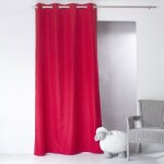 Rideau uni isolant et thermique rouge 140x240 cm