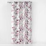 Rideau en velours fleuri - blanc - 140 x 240 cm Rideau en velours fleuri - blanc - 140 x 240 cm