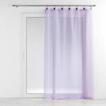 Rideau voilage � anneaux linka 140x240cm lilas