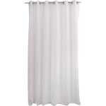 Rideau voilage grande largeur - polyester 240x240 cm blanc collection sabl� pr�t � poser lavable � 30� ...