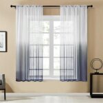 Rideaux voilage gris en dgrad dcoration de salon moderne cuisine fentre 2pcs 140x160cm