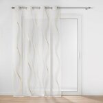 Rideau voilage � ?illets elona 140x280cm or