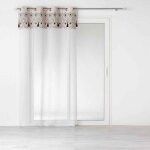Rideau voilage  ?illets  nalika  140x240cm blanc
