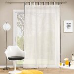 Rideau voilage - bandol - blanc - 140 x 240 cm - synthétique - passe - tringle Rideau voilage - bandol - blanc - 140 x 240 cm - synthétique - passe - tringle
