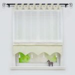 Rideau voilage store bateau romain passe tringle avec frange à pompon beige l / h 140x140cm décor chambre ... Rideau voilage store bateau romain passe tringle avec frange à pompon beige l / h 140x140cm décor chambre ...