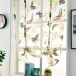 Rideau de voilage - zgeer - papillon - 60x120 cm - polyester - int�rieur