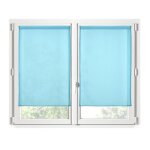 Paire de rideaux voile brise bise celadon 60 x 120 cm
