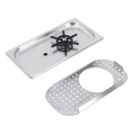 Rince - verre en verre rinser g1 / 2in en acier inoxydable de 114 mm de diamtre et 201 cm