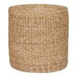 Rivalia - pouf en jonc de mer naturel tress� �40cm