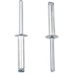 Rivets pop alu acier - 50 pices - tte plate diamtre 6. 4 mm