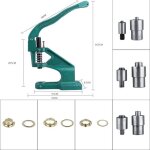 Riveteuse machine pince  oeillets professionnelle presse manuelle  crmaillre avec 3 matrices et 900 ...