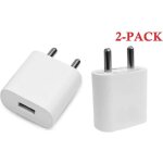 Rkinc pour iphone chargeur mural usb 1 port usb 5v / 1. 0a de adaptateur secteur universel pour voyage ...