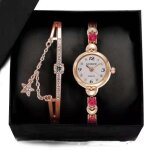 Montre femme rmega - bracelet femme - montre quartz - etanche - rouge