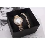 Montre femme rmega - quartz - acier - or rose