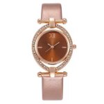 Montre femme rmega - cuir - or rose - cadeau saint valentin