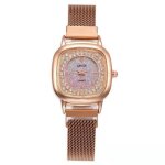 Rmega montre femme montre femme fille ados - acier - or rose
