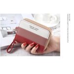 Portefeuille femme grande capacit� rmega - rouge - cuir pu - ecologie