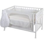 Roba lit cododo complet safe asleep® 60x120 cm au design sternenzauber - blanc laqué Roba lit cododo complet safe asleep® 60x120 cm au design sternenzauber - blanc laqué