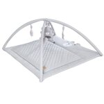 Roba tapis d�veil 2 en 1 roba style avec arche de jeu + 5 �l�ments - 85 x 75 cm - gris argent�