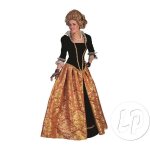 Robe baroque marie - christina orange femme taille xl - atosa - dentelle et tissu - intrieur