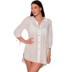 Robe chemise manches longues femme luna praise
