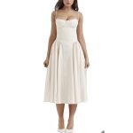 Robe longue d�t� vintage � bretelles spaghetti pour femme coupe trap�ze fluide avec poches chic et d�contract� ...