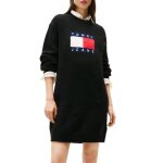 Robe noire femme tommy hilfiger dw0dw21462