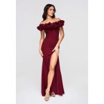 Robe du soir margaret maxi - ombre - pour femme - bordeaux