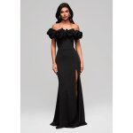 Robe du soir margaret maxi - ombre - pour femme - noir