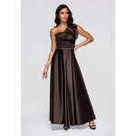 Robe du soir marie maxi - ombre - pour femme - marron