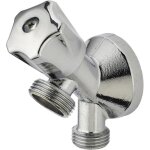 Robinet applique monobloc laiton chrom� m�le 15x21 (1 / 2) - m�le 20x27 (3 / 4) noyon & thiebault