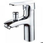 Robinet baignoire robinet monotrou � double usage chaud et froid alliage mitigeur de douche robinet salle ...
