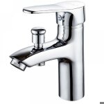 Robinet baignoire monotrou - mhy� - double usage chaud et froid - alliage m�tallique - limiteur de temp�rature ...