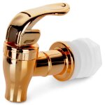Robinet pour bocal � boissons - vilde - cuivre - 8x25x65 cm - joint et bouchon inclus - taille universelle ...