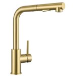 Robinet de cuisine extractible - cecipa max - cecipa max - dor� bross� - inox 304 - douchette 40 cm 2 ...