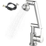Robinet de cuisine extractible - mhy� - mitigeur - r�gulateur de d�bit � 1080� - 2 modes de jet - flexible ...