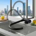 Robinet de cuisine mitigeur rabattable cuisine noir robinet cuisine pliable contre fen�tre robinetterie ...